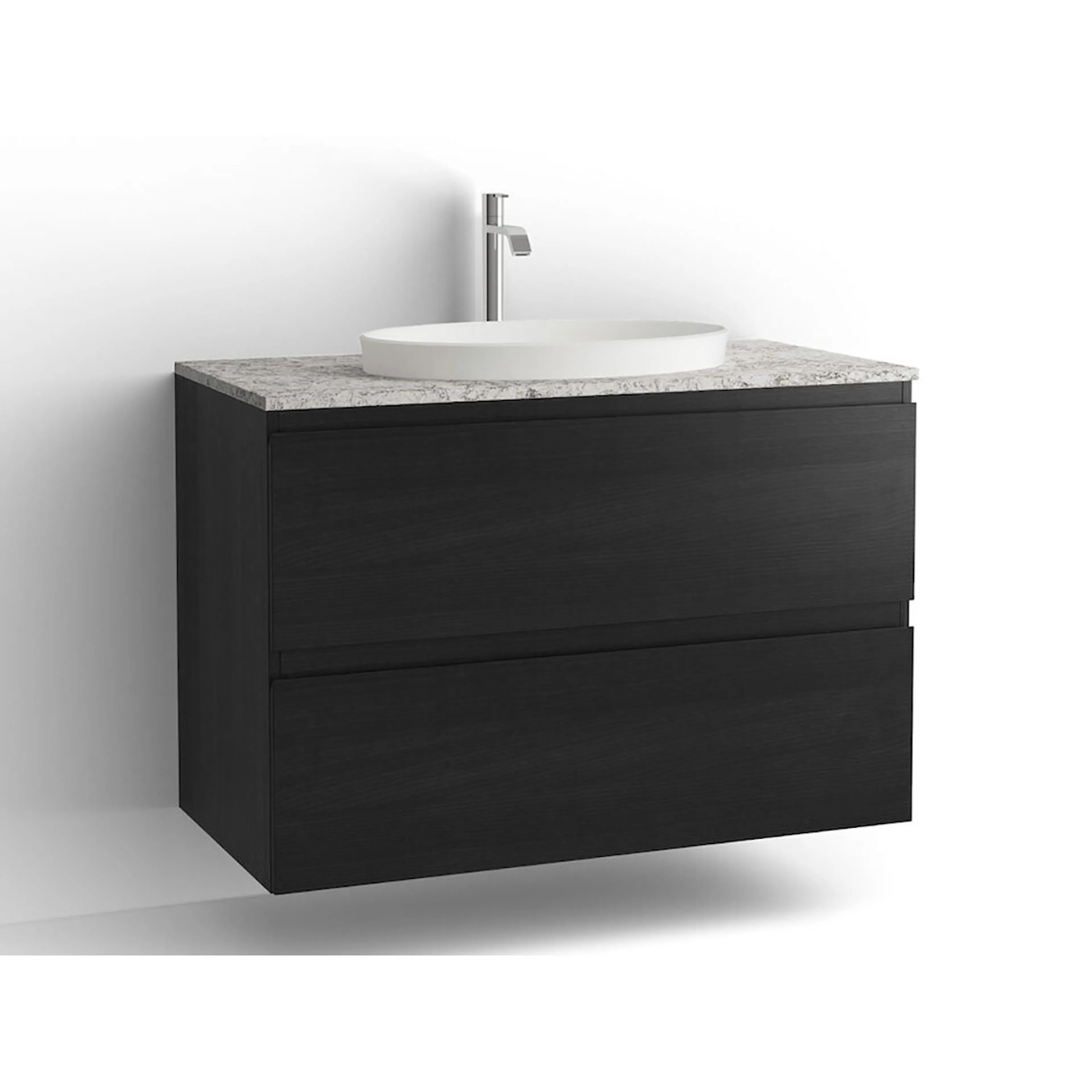 Tvättställsskåp Vedum Flow 1000 med 2 Lådor