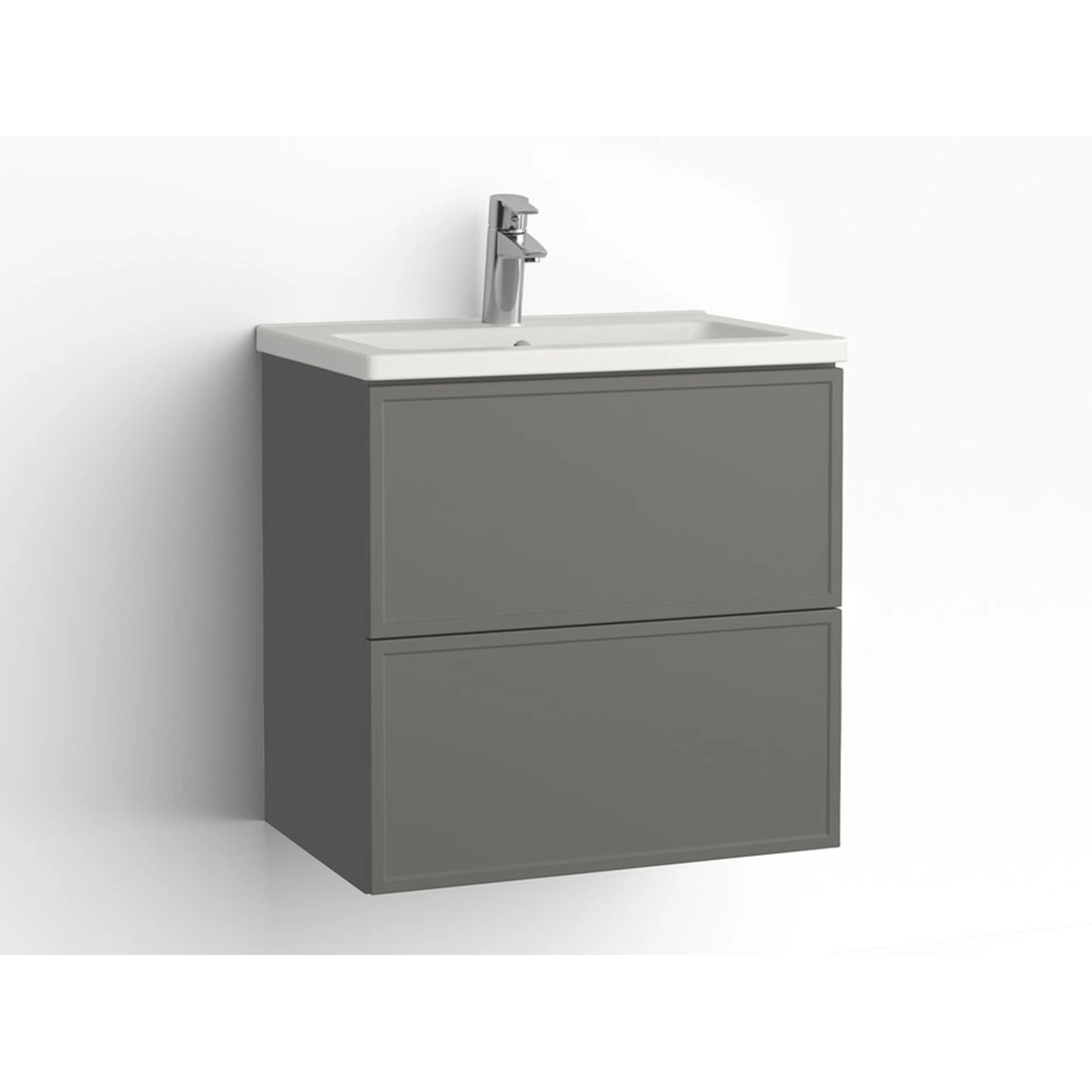 Tvättställsskåp Vedum Free 600 Compact med 2 Lådor