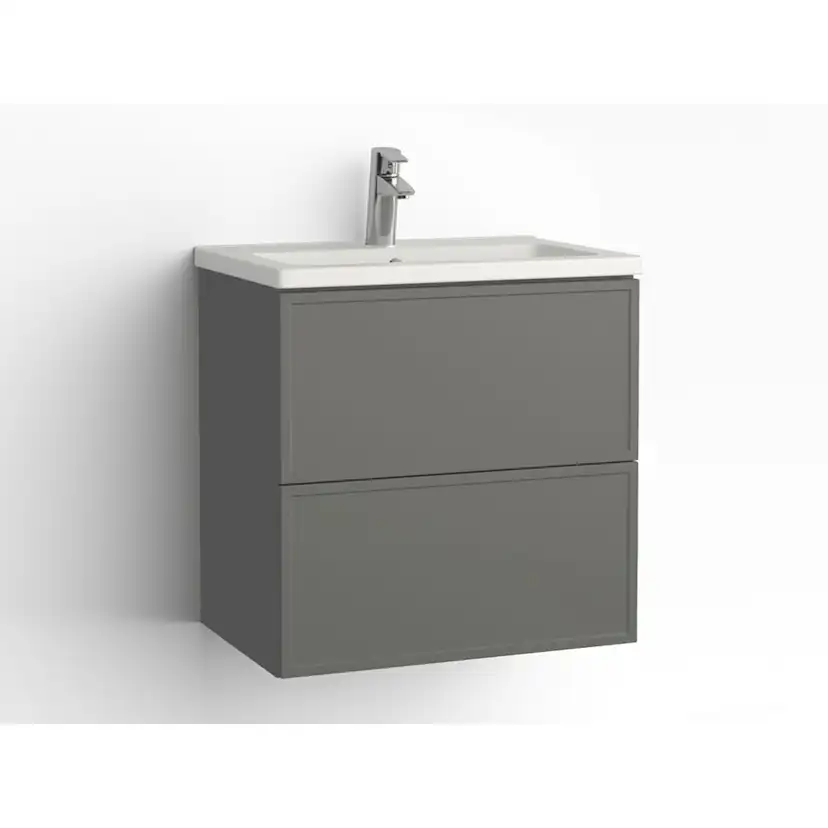 Tvättställsskåp Vedum Free 600 Compact med 2 Lådor