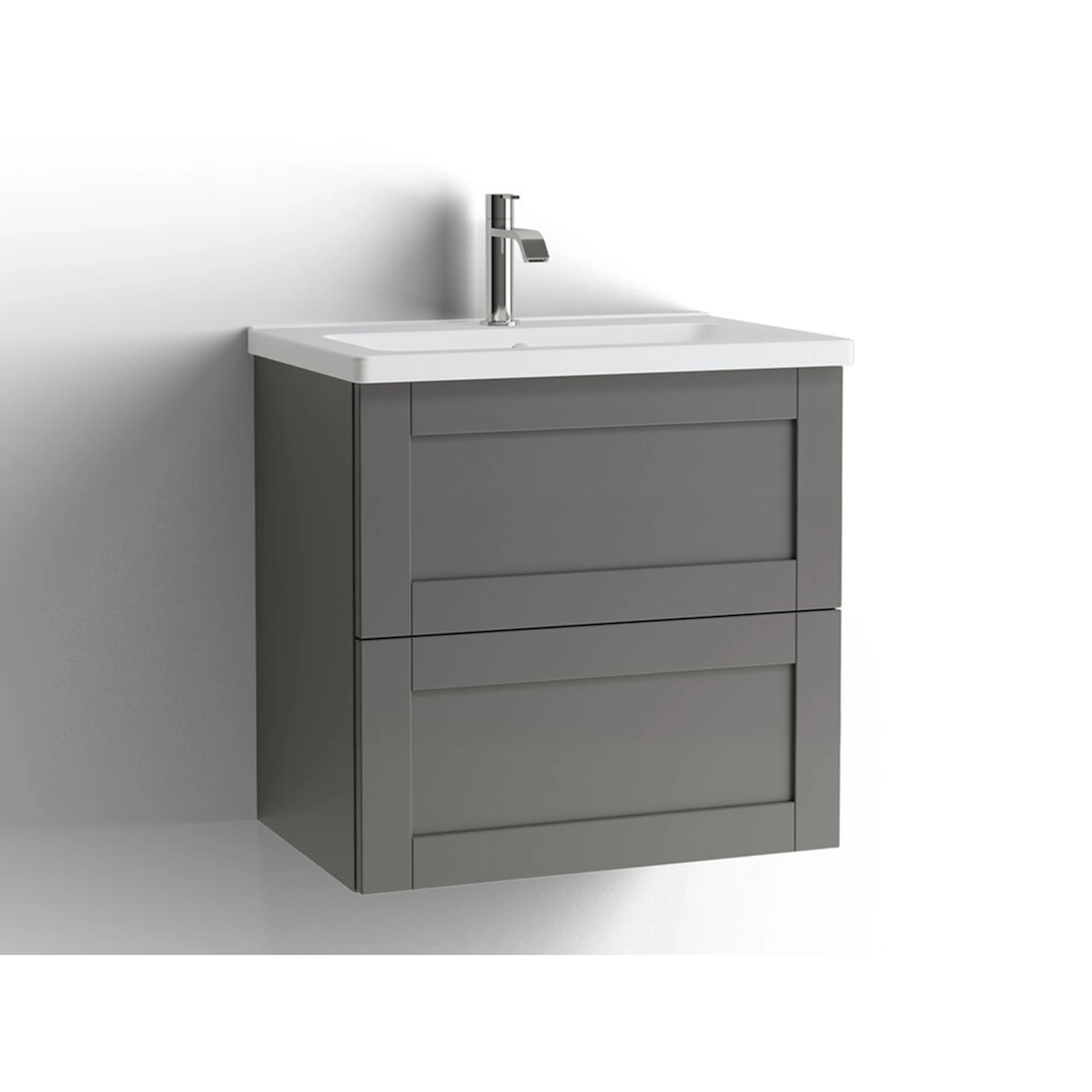 Tvättställsskåp Vedum Free 600 Compact med 2 Lådor