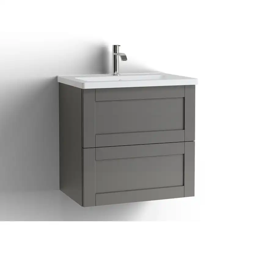 Tvättställsskåp Vedum Free 600 Compact med 2 Lådor