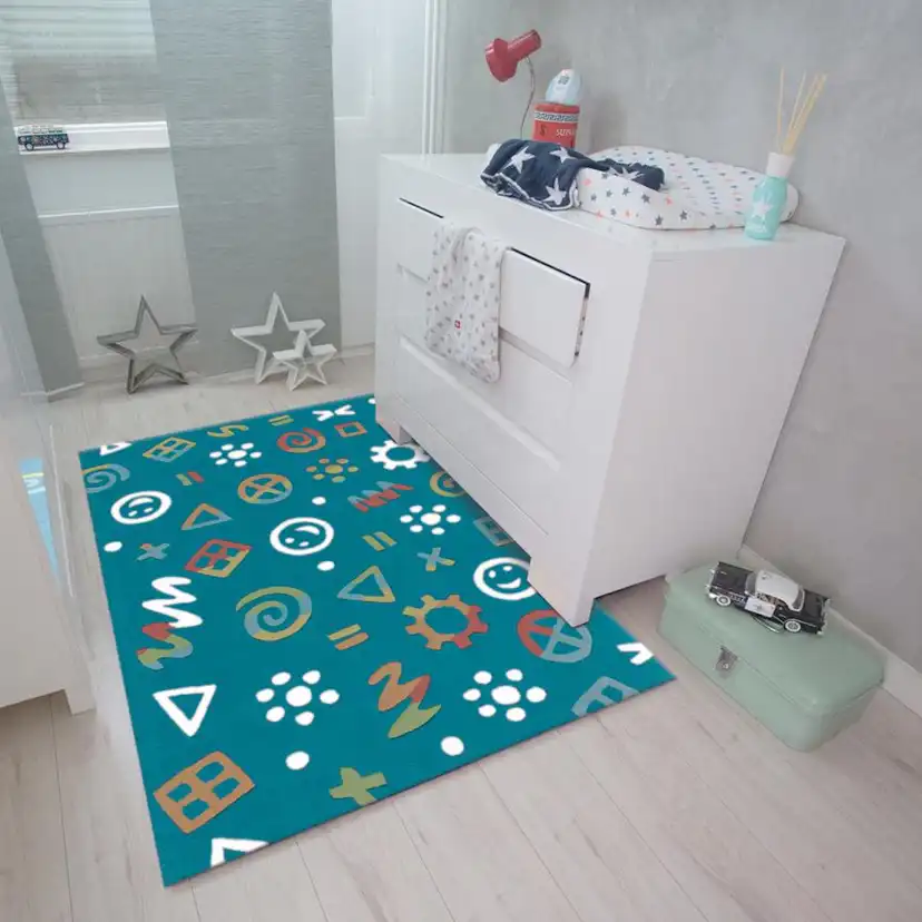 Barnmatta D-sign Port Potnon Ham Blå Icons