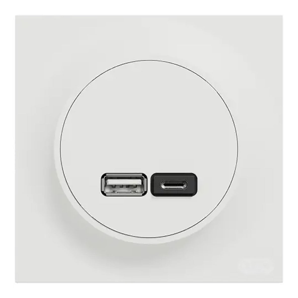 USB-Uttag Elko One Typ A+C 21W Infälld Laddstation Skruvanslutning