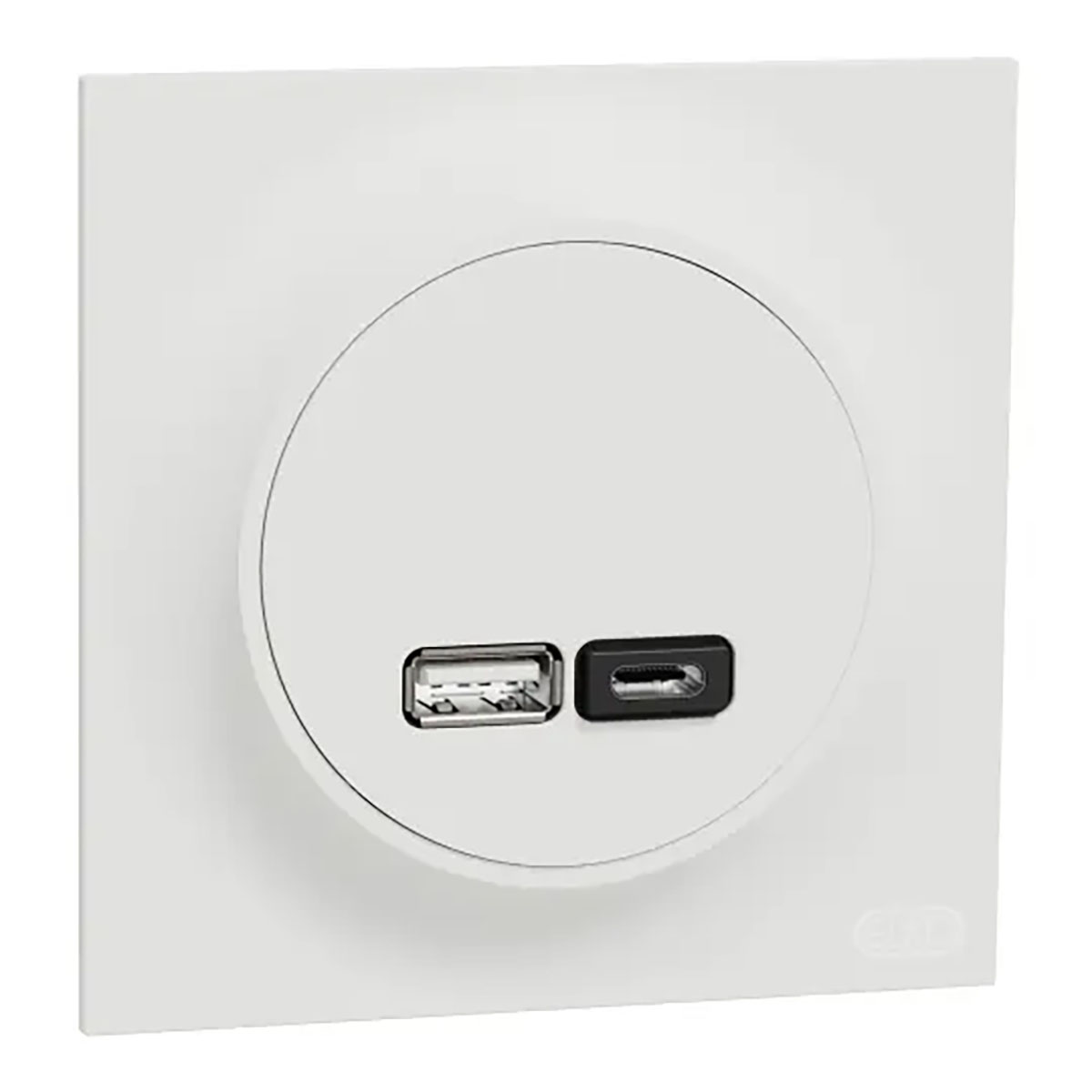 USB-Uttag Elko One Typ A+C 21W Infälld Laddstation Skruvanslutning