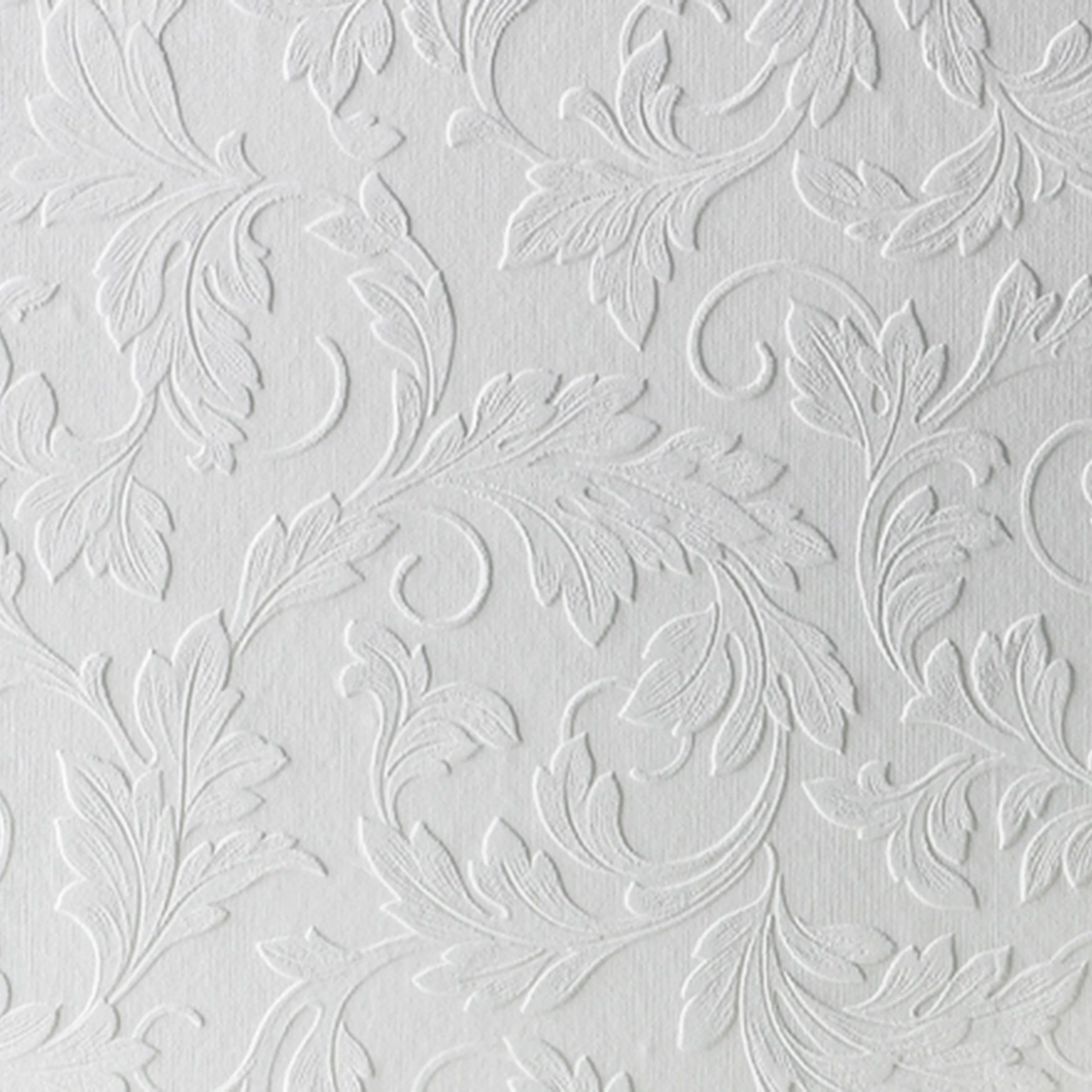 Tapeter WOW Övermålningsbar Löv 5280545, Mönstrad Vinyltapet