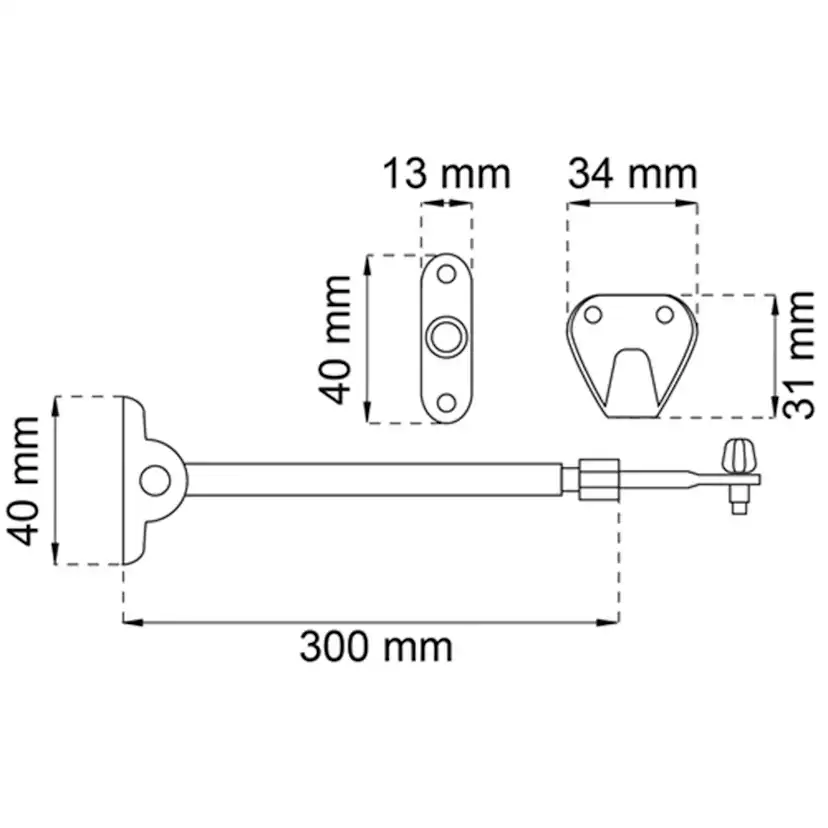 Balkongdörrhållare Habo 231