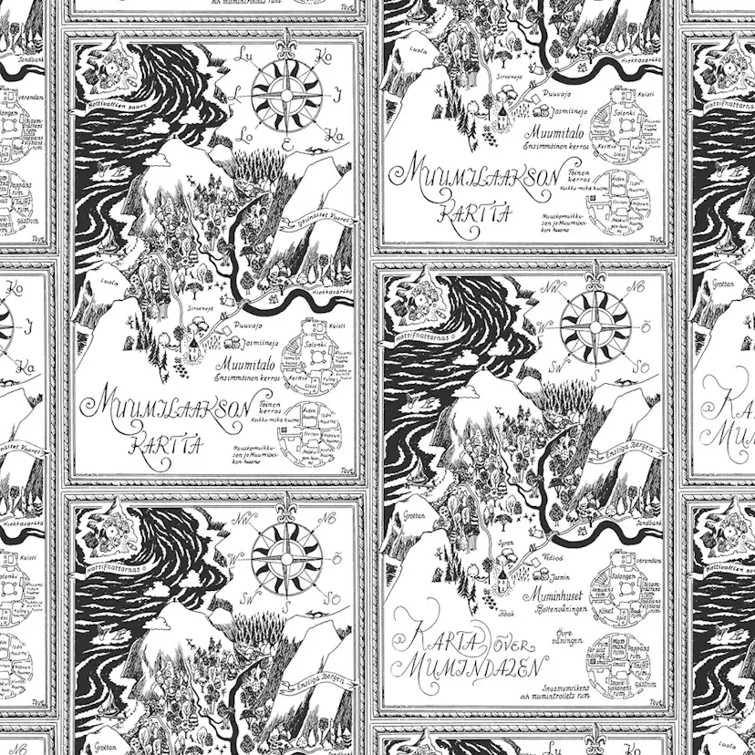 Tapet Paintpart Mumin 3 5348-1