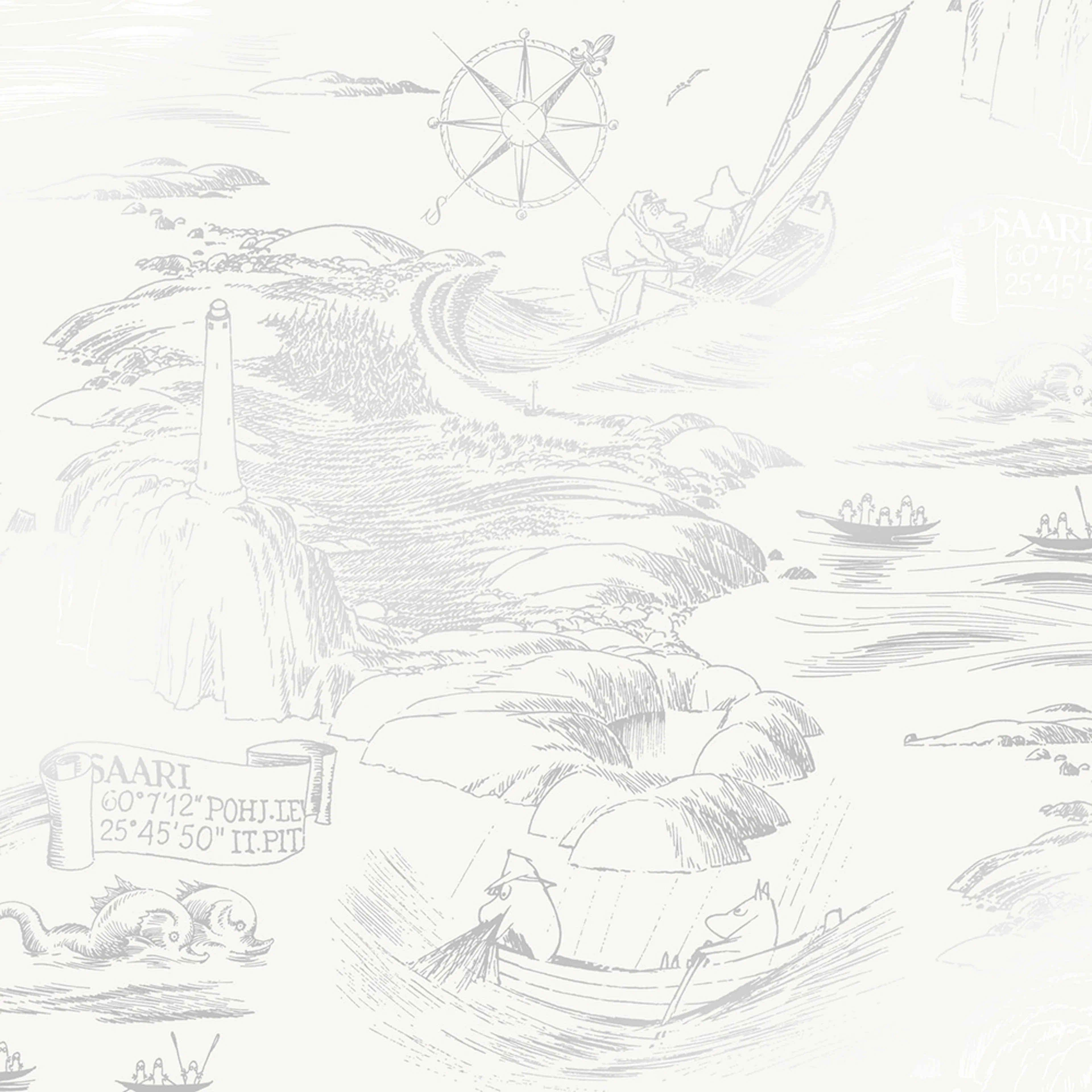 Tapet Paintpart Mumin 3 5355-4