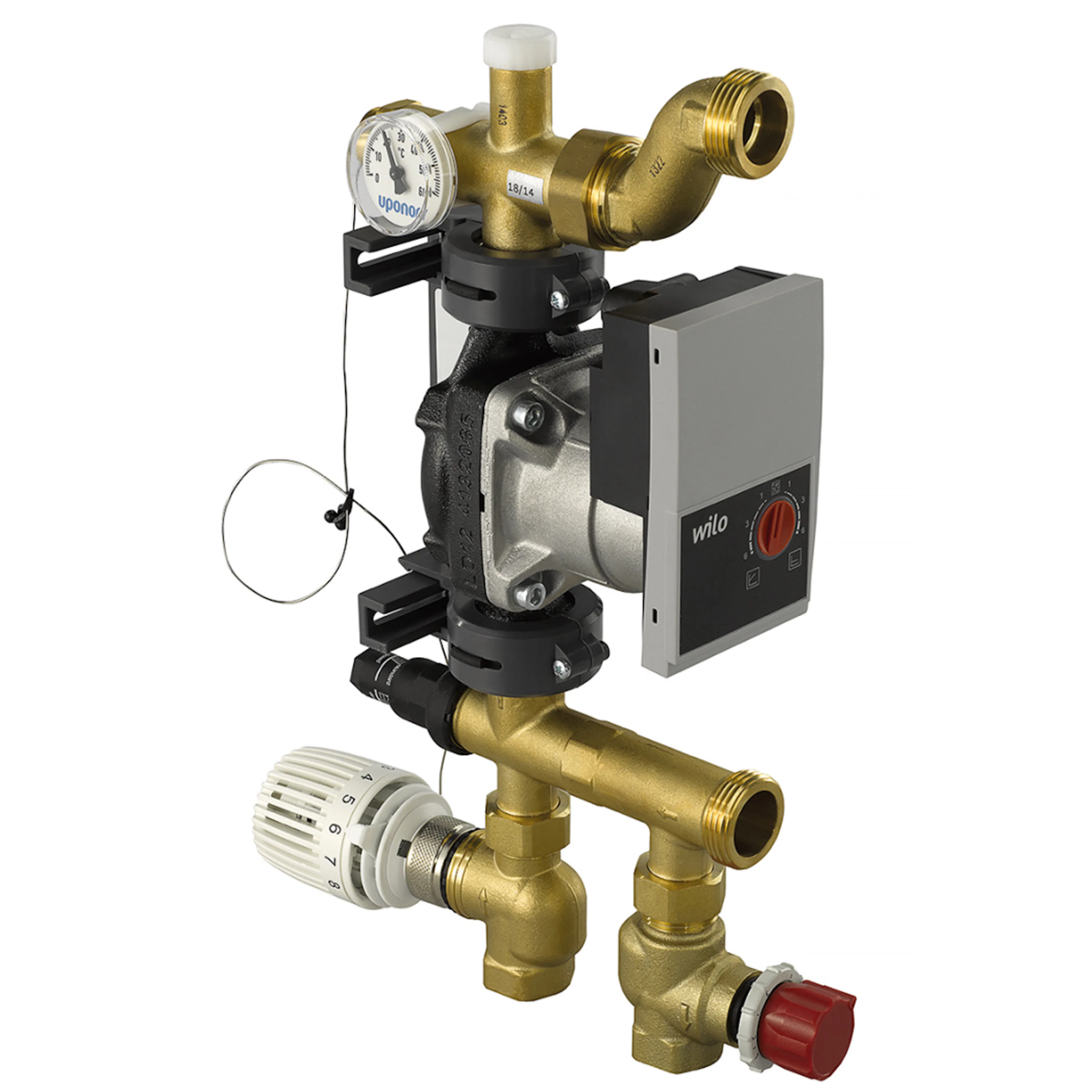 Shuntgrupp Uponor Fluvia T Push-23-B-W