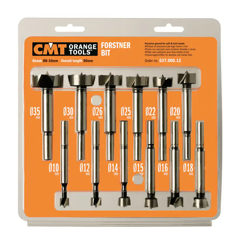 Forstnerborr CMT Orange Tools Set 12 st 10-35 K8-10