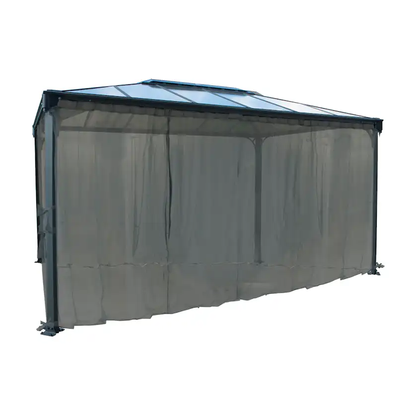 Myggnät Canopia by Palram För Paviljong 4300, Svart Polykarbonat Trädgårdspaviljong