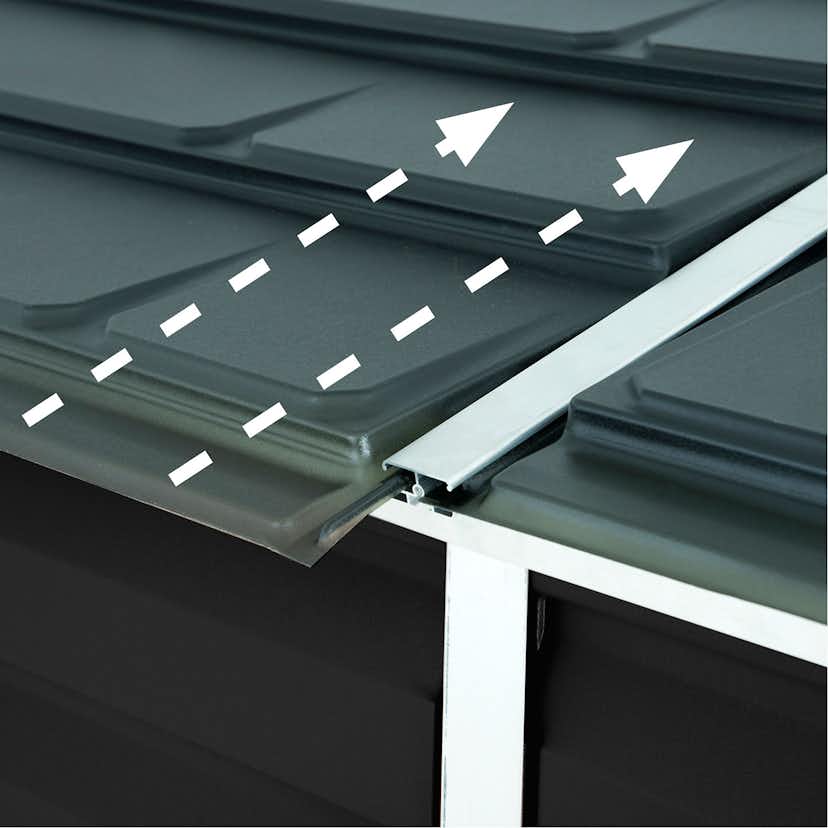 Skjul Canopia by Palram Skylight Pent 2,1 m² Vinklat Tak