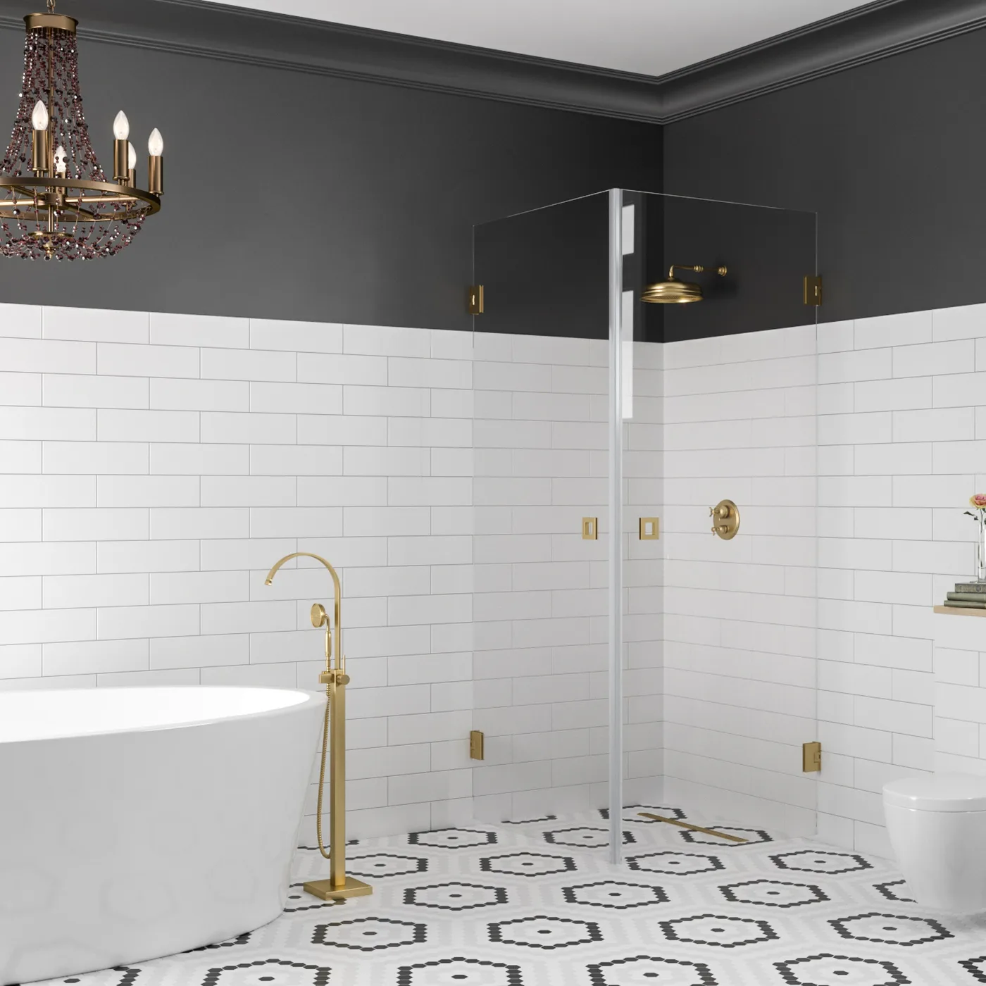 Duschhörn Hietakari Vetro 543 Vändbara Dörrar