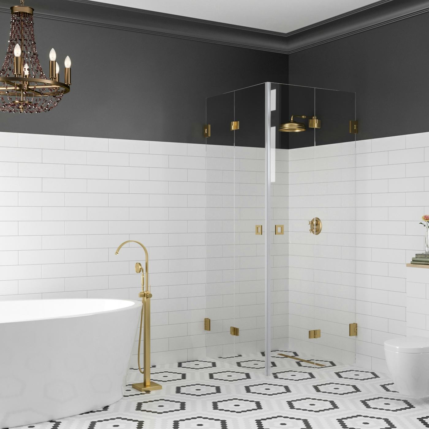 Duschhörn Hietakari Vetro 546 Vikbara Dörrar