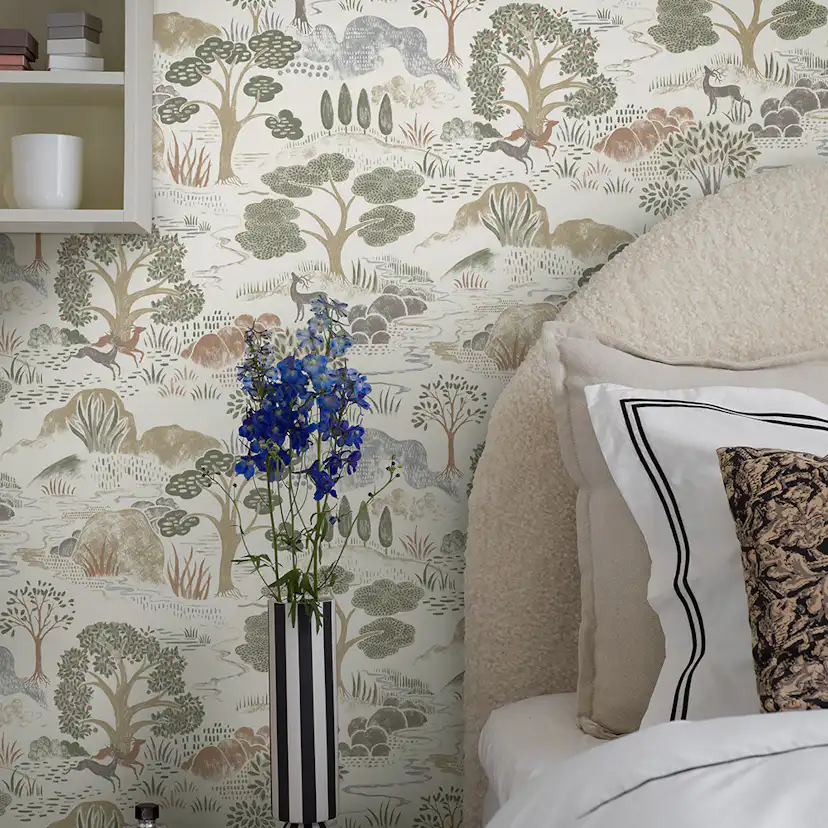 Tapet Boråstapeter Swedish Grace Diana 5525 EasyUp, Mönstrad Beige