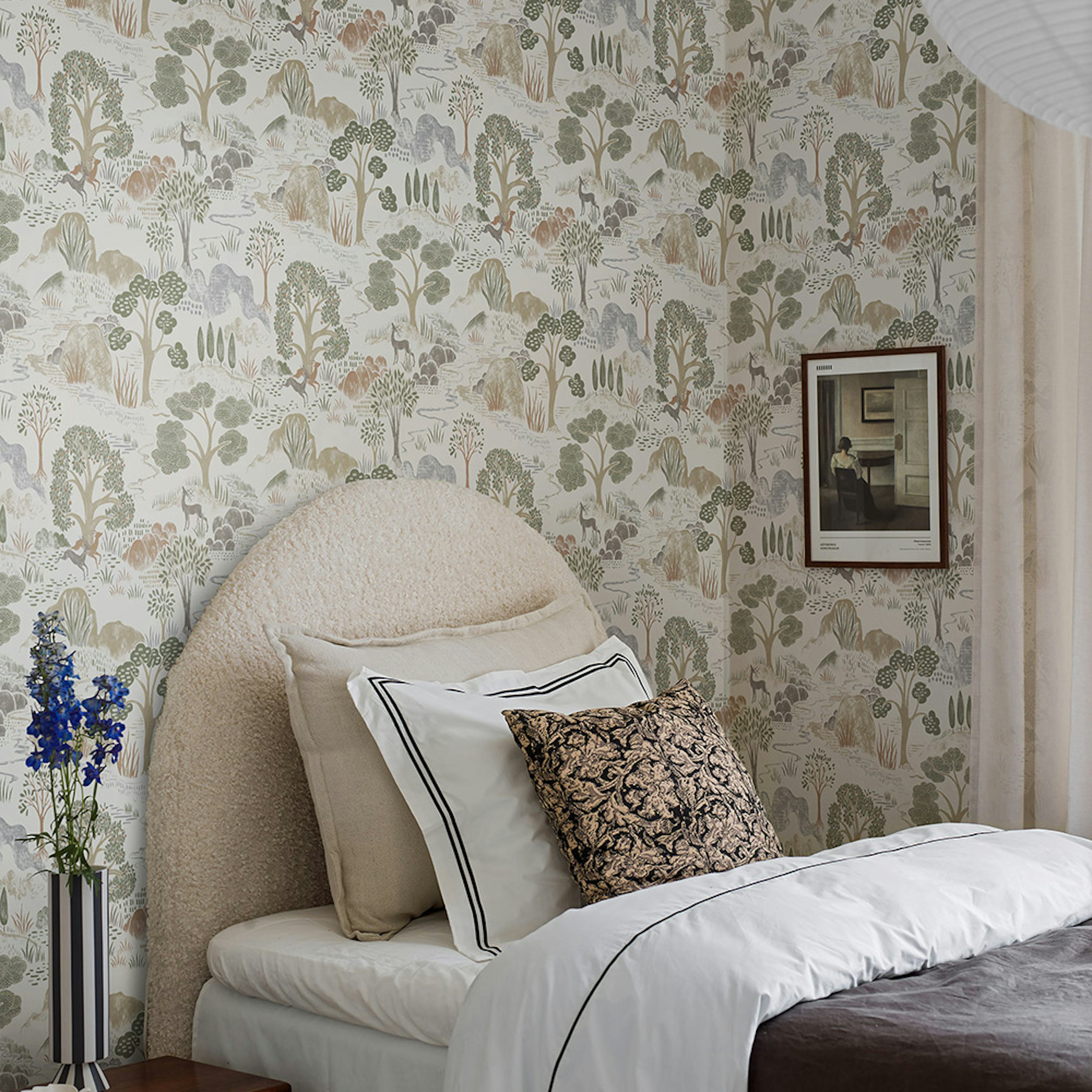 Tapet Boråstapeter Swedish Grace Diana 5525 EasyUp, Mönstrad Beige