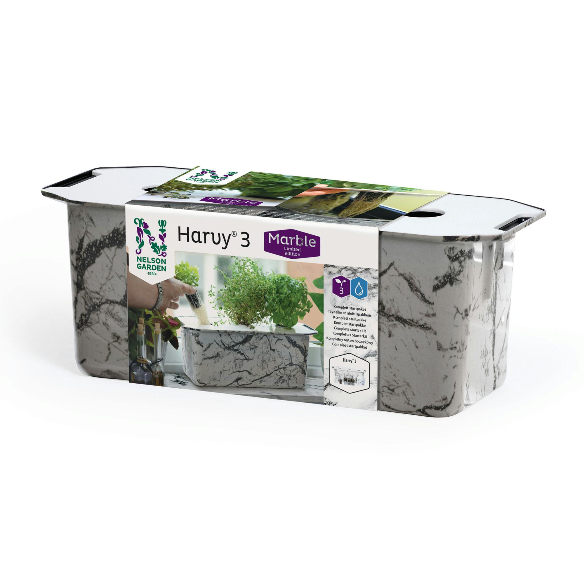 Startpaket Nelson Garden Odling Harvy3 Marmor