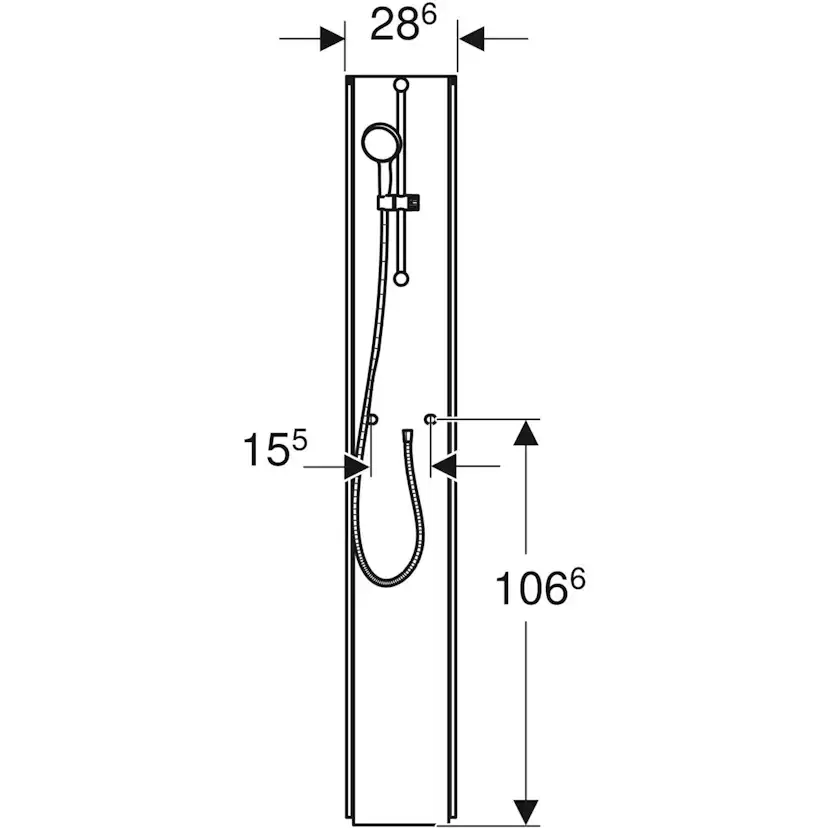 Duschkabin Contura Shower Showerama Classic Pentagonal