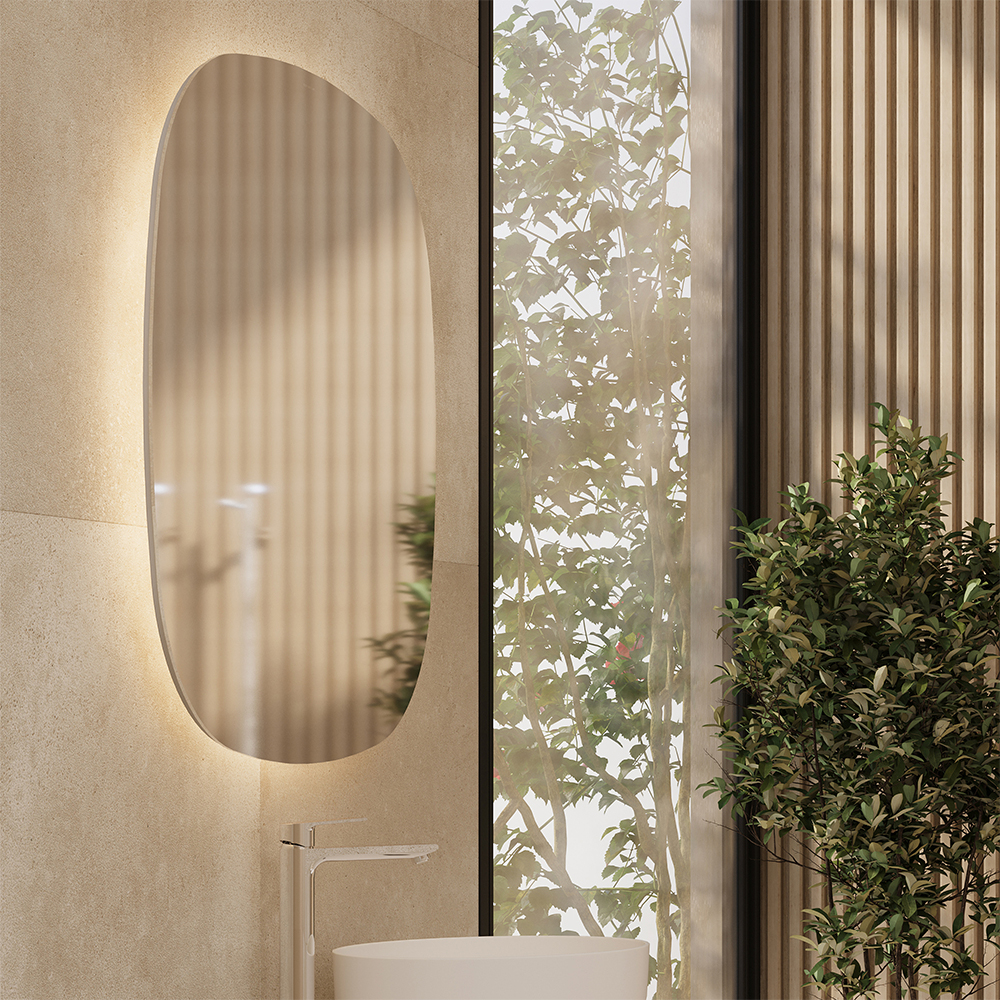 Spegel Svedbergs Norra med LED-belysning