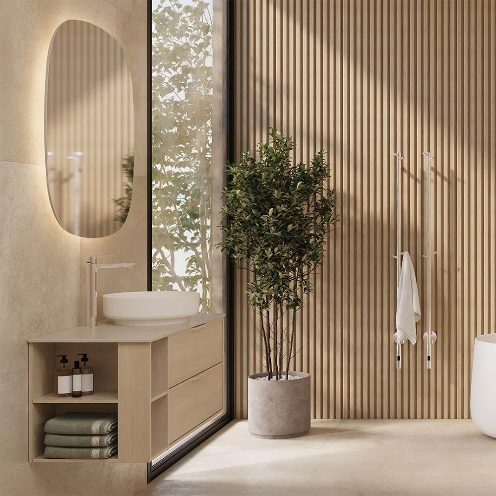 Spegel Svedbergs Norra med LED-belysning