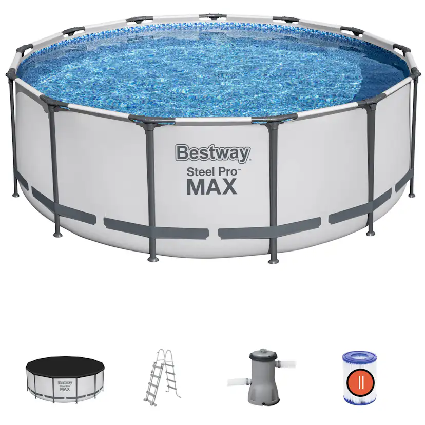 Poolpaket Bestway Steel Pro Max Ø3,96 m ClickConnect