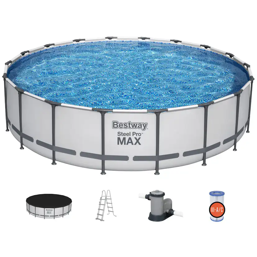 Poolpaket Bestway Steel Pro Max Ø5,49 m ClickConnect