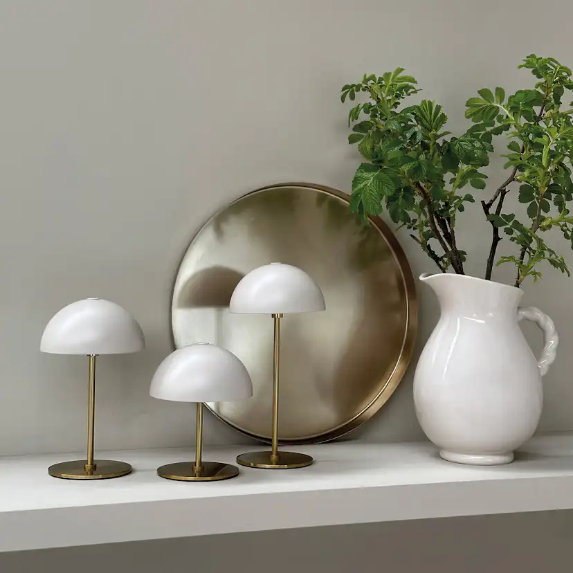 Bordslampa Dyberg Larsen Along Mini 3-pack med Bricka