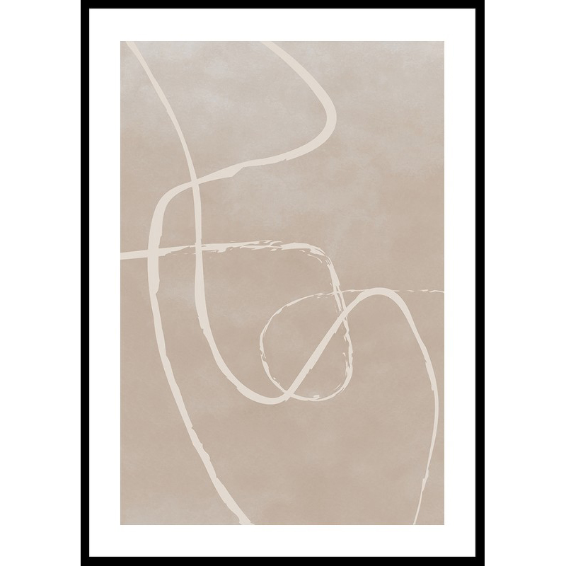 Poster Gallerix Line Art Inverted No1