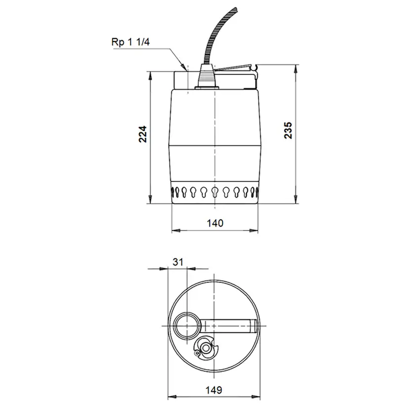 Grundvattenspump Grundfos Unilift KP.350.M.1
