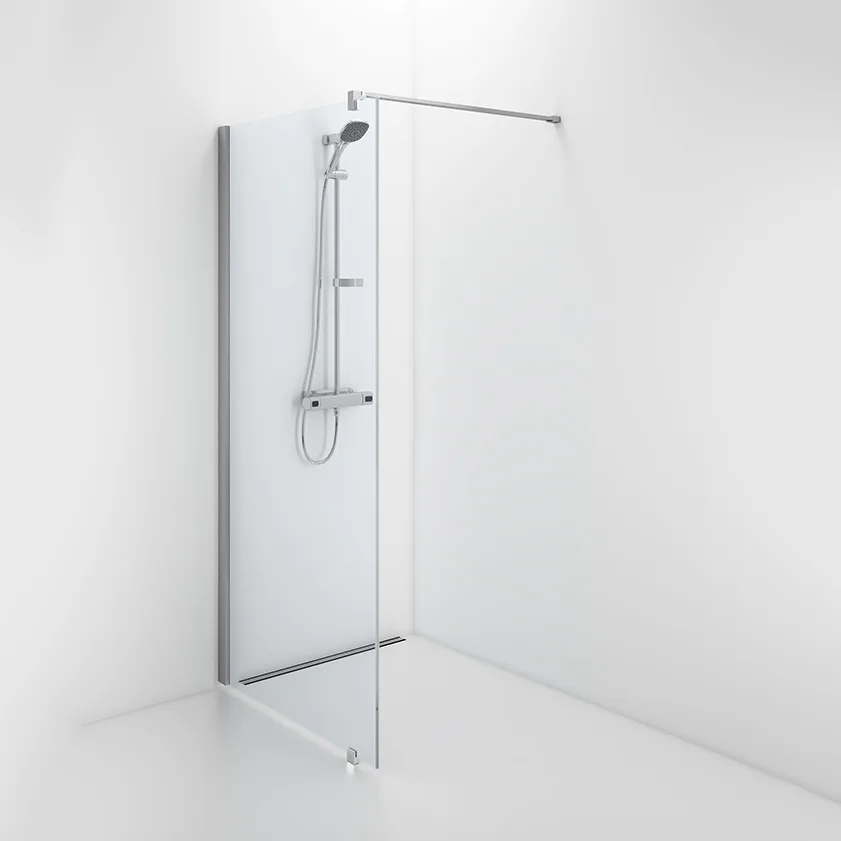 Duschvägg Contura Shower Space SFNK Fast med Väggstag