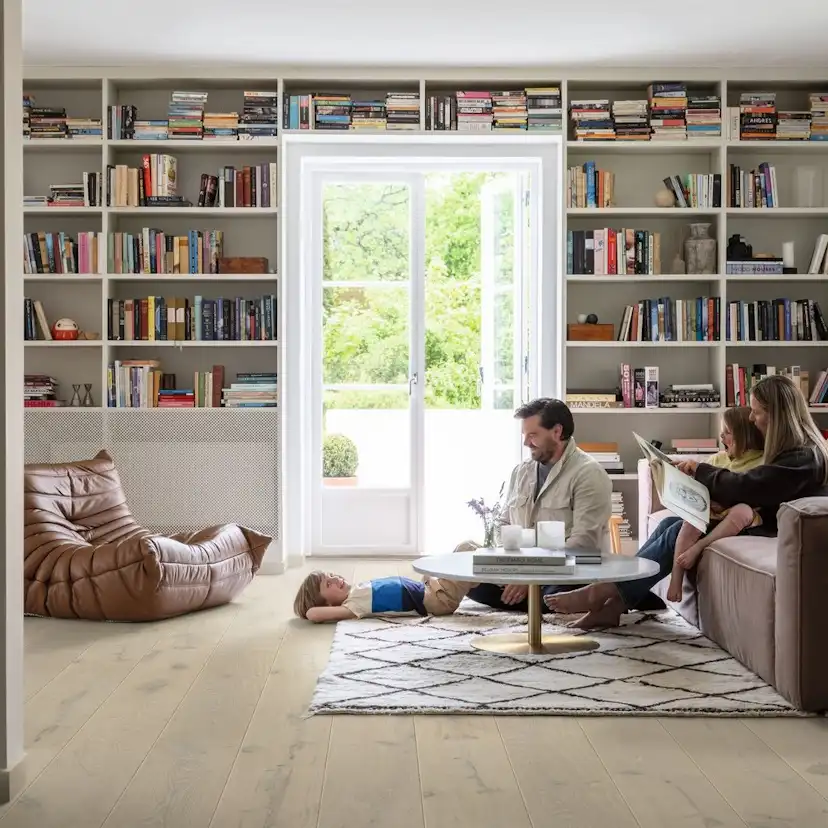 Trägolv Pergo Lofoten White Sand Ek, Extra Mattlackat 1-Stav Parkettgolv