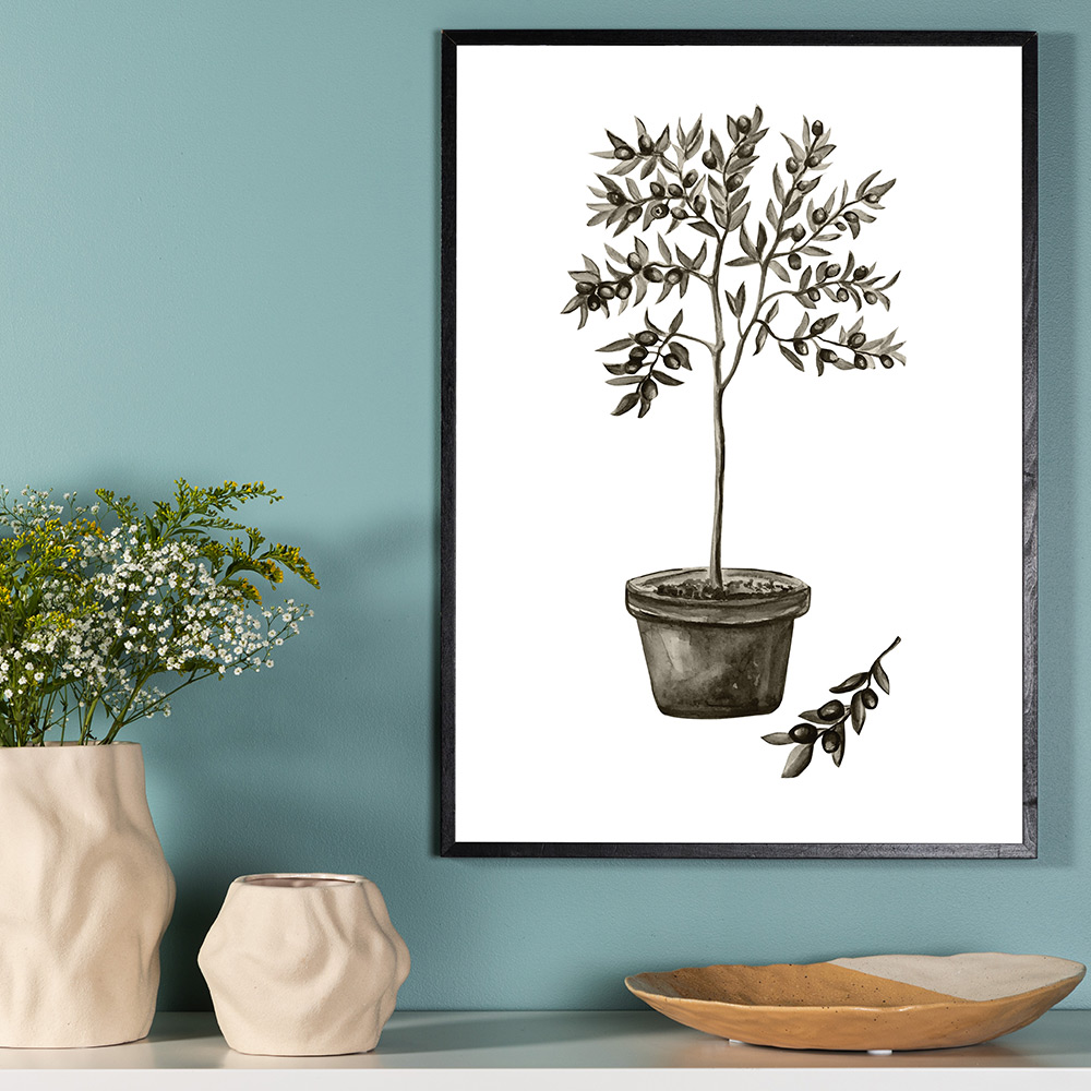 Posters Venture Home Olive Vit/grön