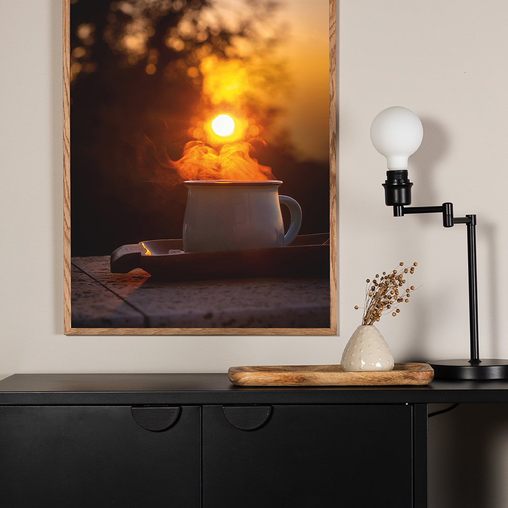 Posters Venture Home Morning Coffee Orange/svart