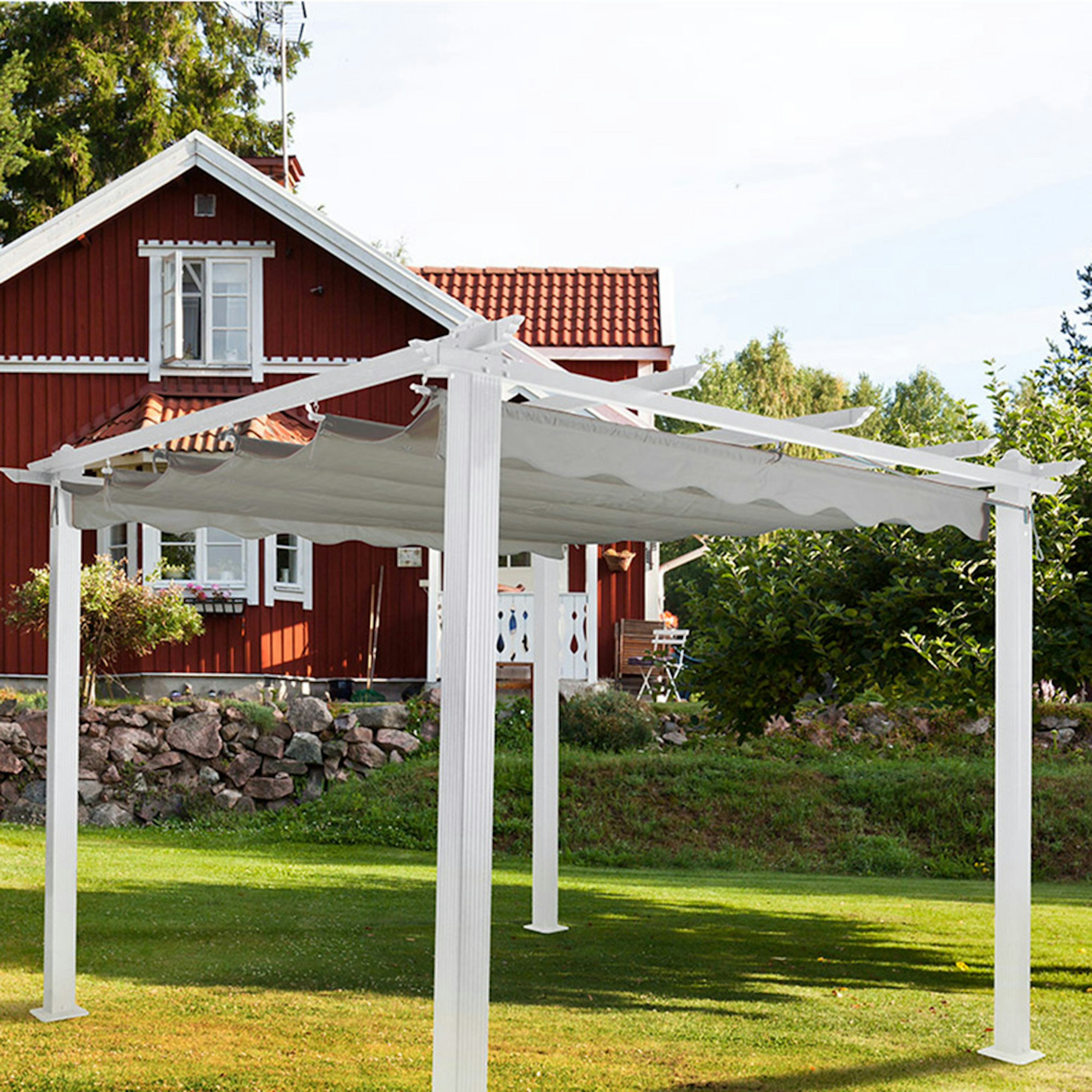Pergola Landskap Skugga 3x3 m