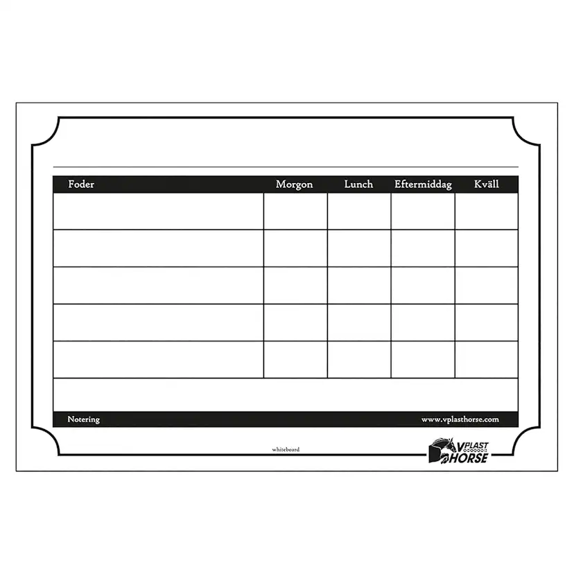 Foderstat tavla HANSBO SPORT