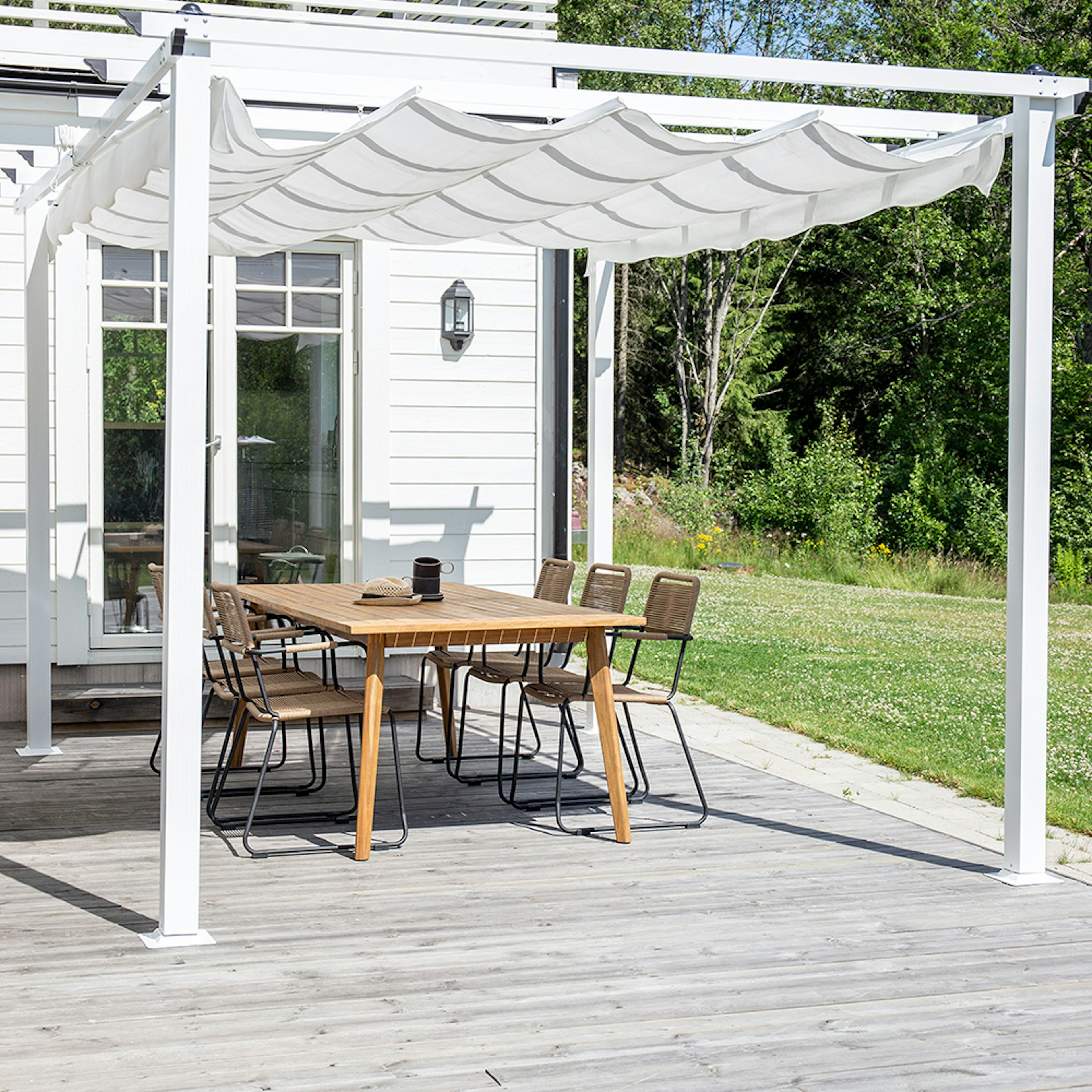 Pergola Venture Home Lazio 3,5x3,5 m för Altan
