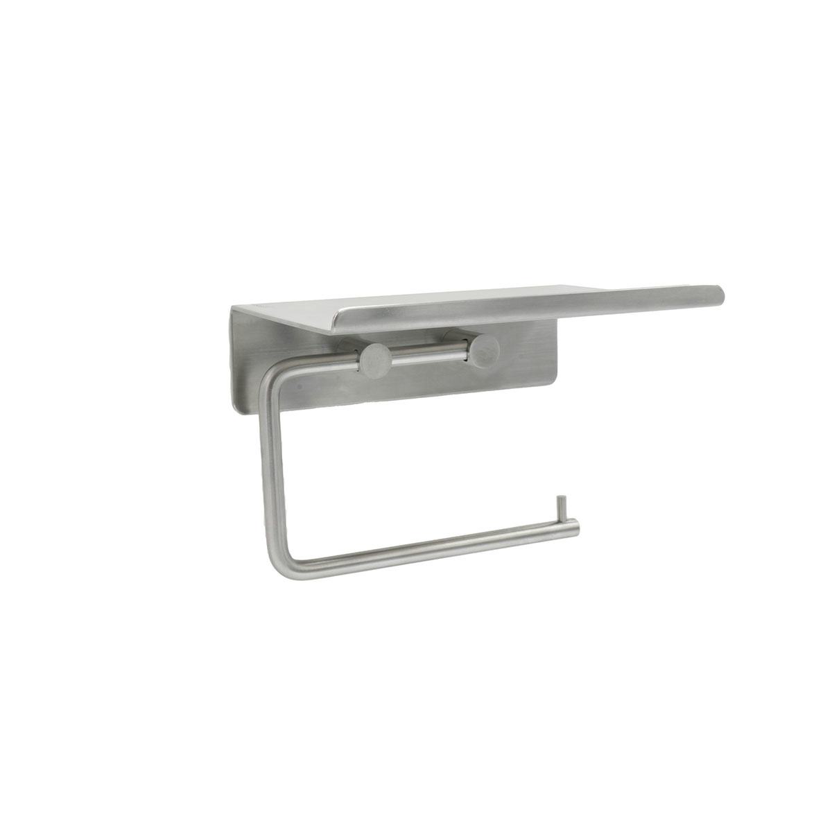 Toalettpappershållare Beslag Design Base med Hylla Självhäftande