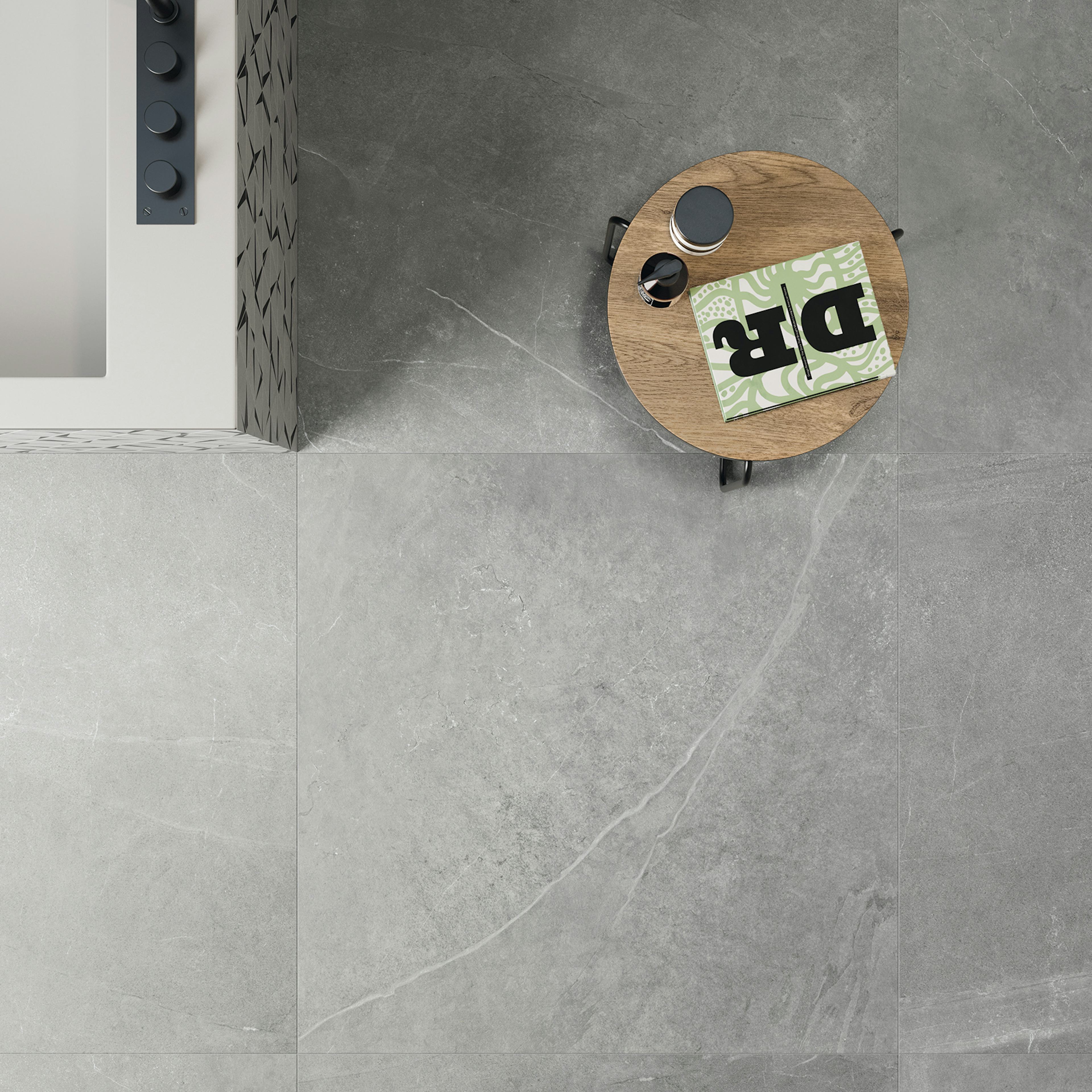 Klinker Lhådös Clash Ash 60x60 cm