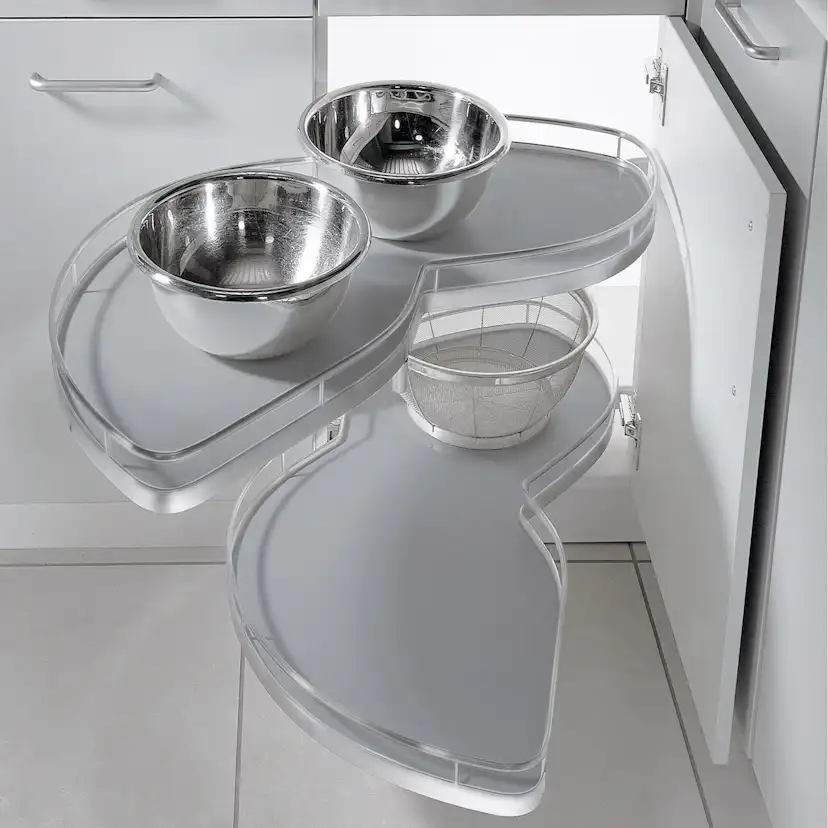 Hörnskåpsutdrag Theofils Kesseböhmer Lemans II Arena Classic Grå/Silver