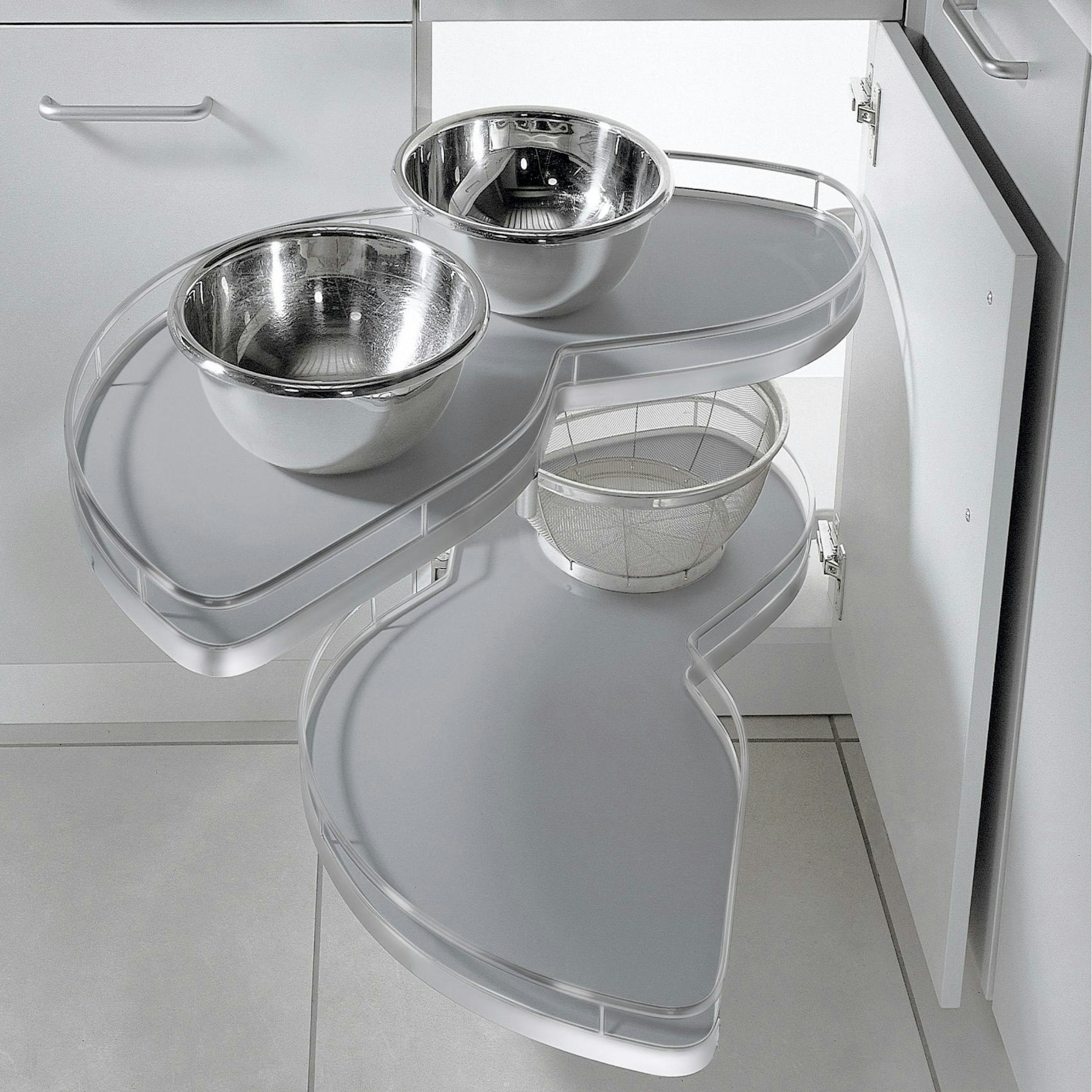 Hörnskåpsutdrag Theofils Kesseböhmer Lemans II Arena Classic Grå/Silver