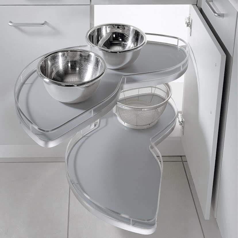 Hörnskåpsutdrag Theofils Kesseböhmer Lemans II Arena Classic Grå/Silver