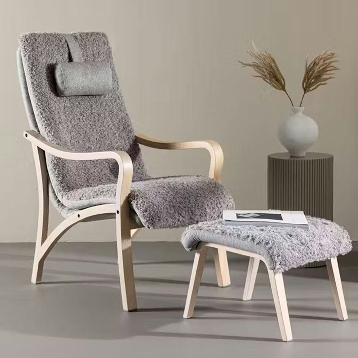 Loungefåtölj Venture Home Fårö med Fotpall