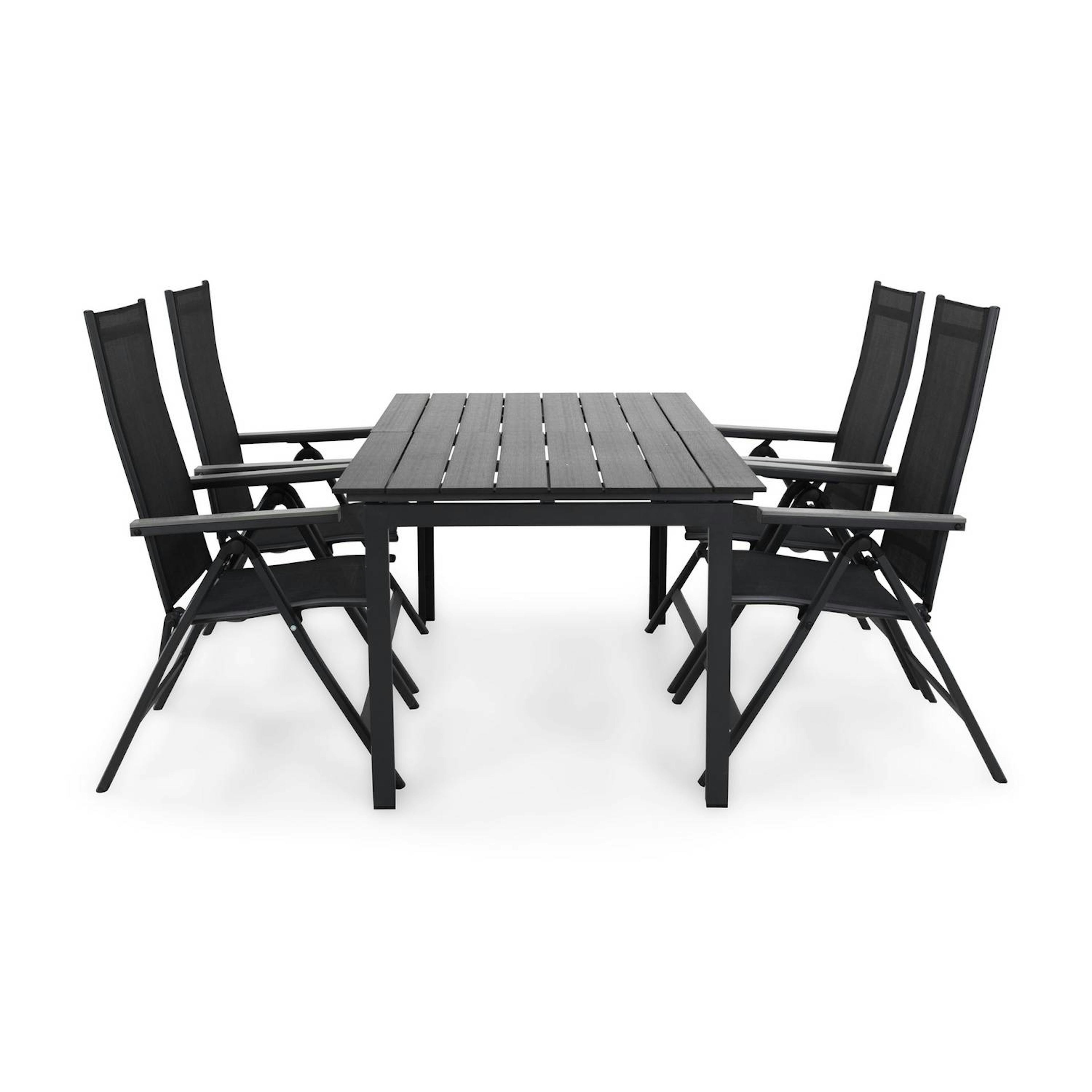 Matgrupp Comfort Garden Portland Matgrupp Utomhus 152-210x90 med 4 Monaco Light Positionsstol