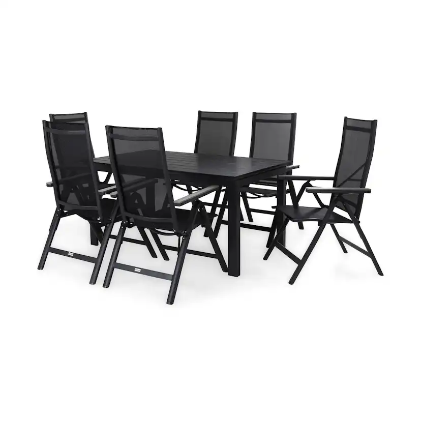 Matgrupp Comfort Garden Portland Matgrupp Utomhus 152-210x90 med 6 Monaco Light Positionsstol