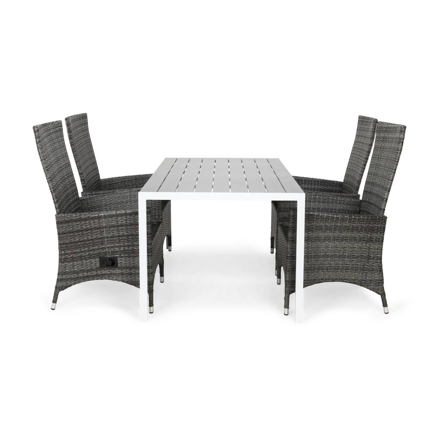 Matgrupp Comfort Garden Tunis Matgrupp Utomhus 150 med 4 Jenny Ställbar Fåtölj