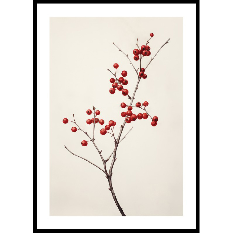 Poster Gallerix Branch And Red Berries