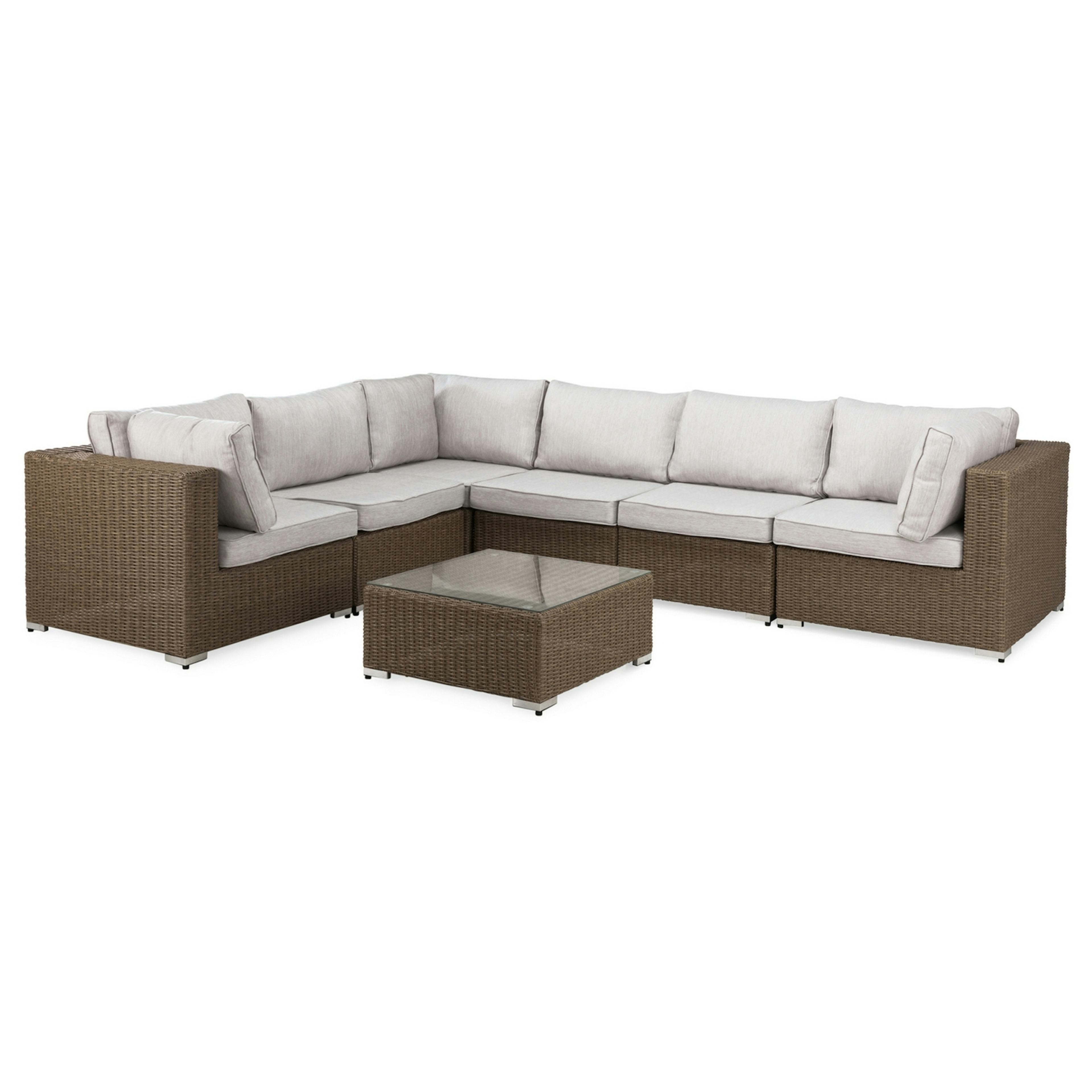 Loungegrupp deNoord Marcus 4 Brun Utomhus