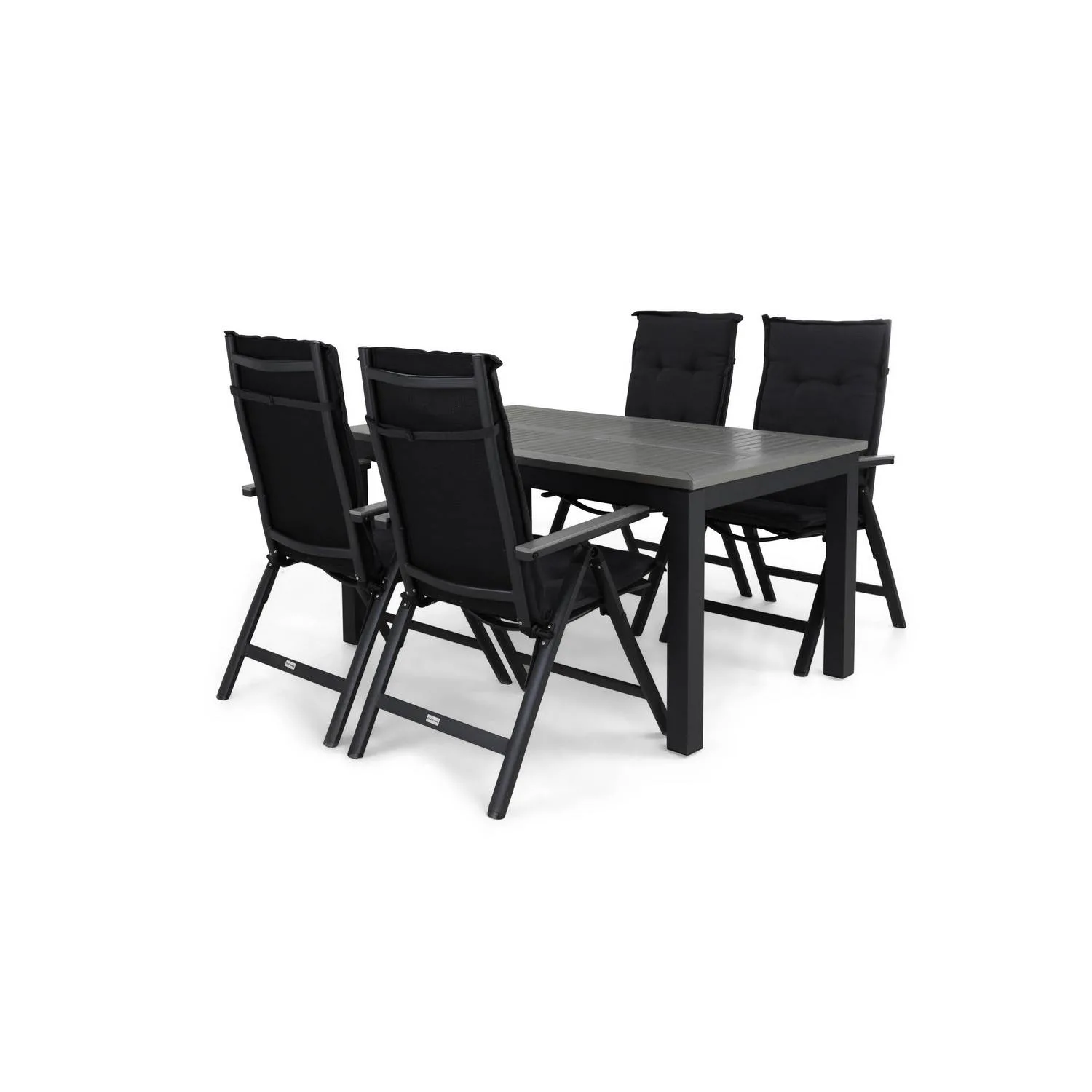 Matgrupp Comfort Garden Monaco Matgrupp Utomhus 152-210x90 med 4 Maggie Positionsstol m Dyna