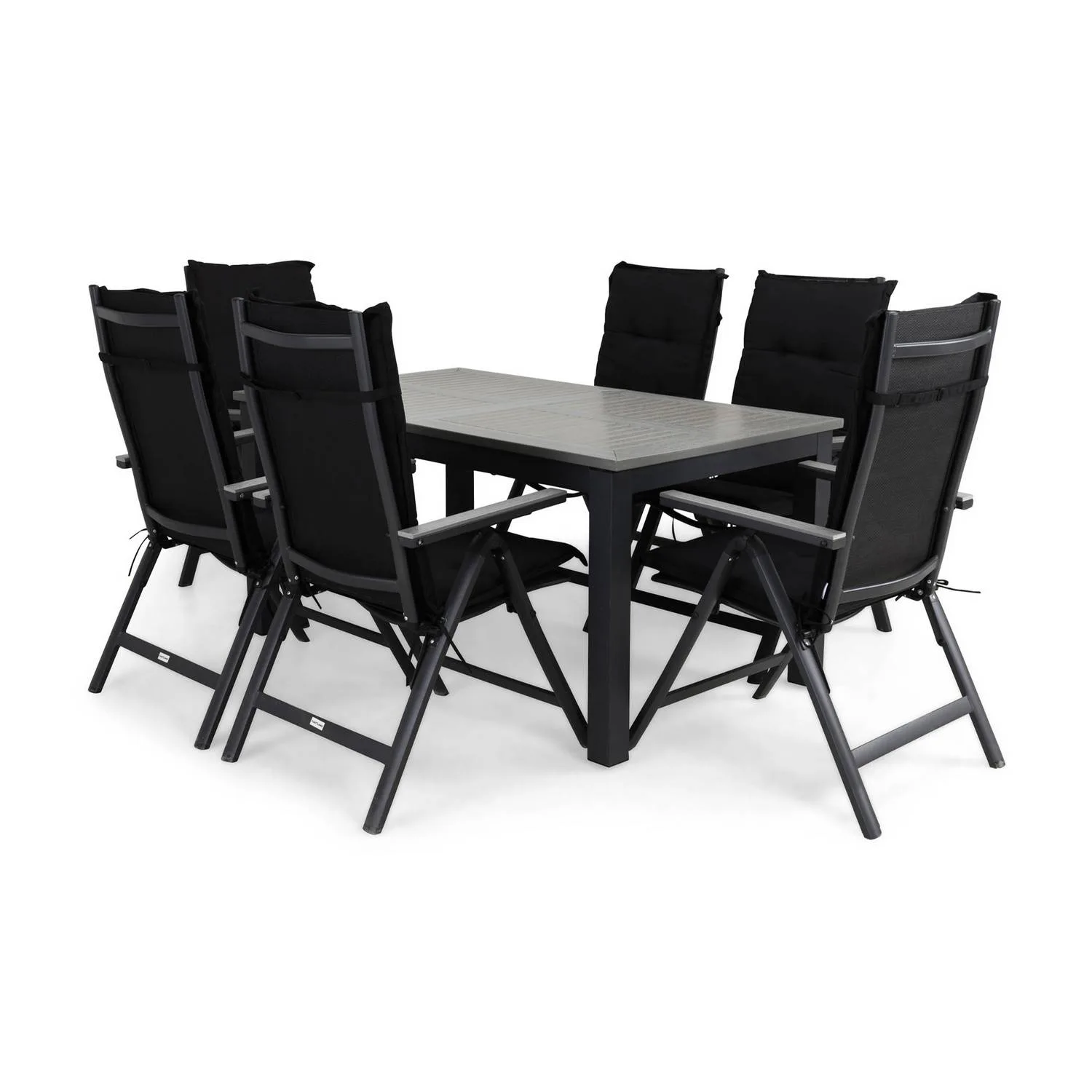 Matgrupp Comfort Garden Monaco Matgrupp Utomhus 152-210x90med 6 Monaco Light Positionsstol Dyna