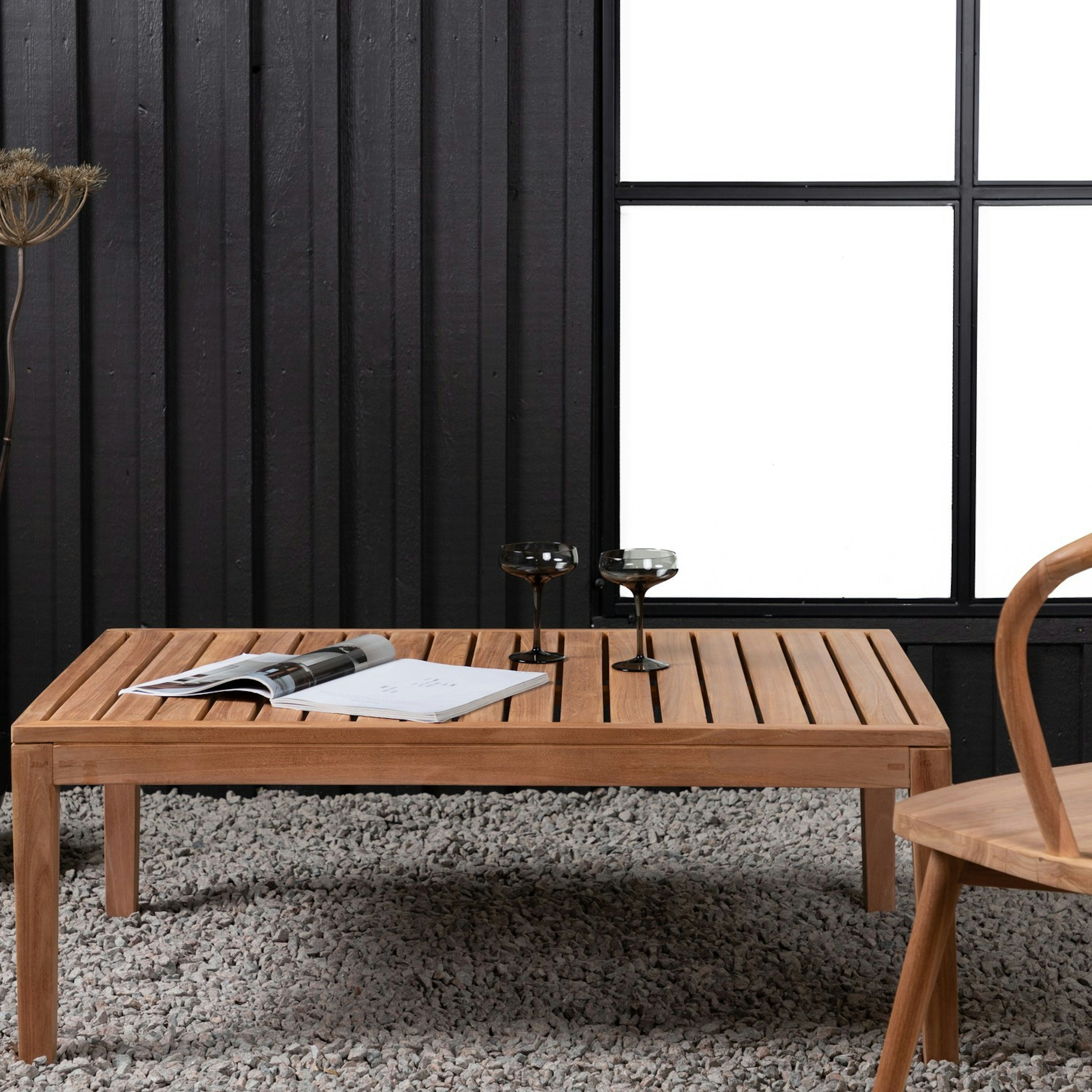 Soffbord Venture Home Amlan Natur Teak Fyrkantigt Vardagsrumsbord